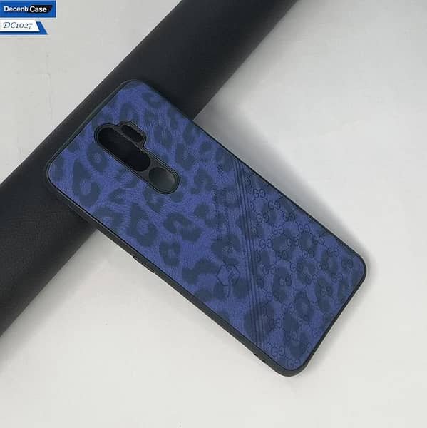Oppo A9 2020 Leather Case with Chettah Tiger Dot Pattern