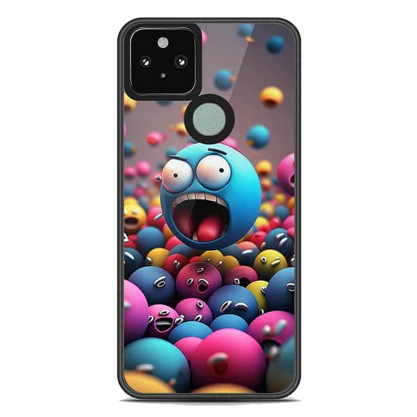 Google Pixel 5 Premium Printed Glass Phone Case with Soft Border