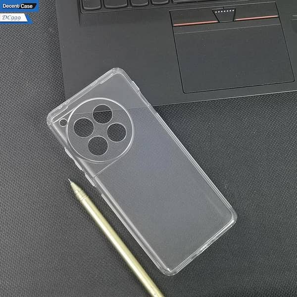 OnePlus 12 Shockproof Transparent Silicone Back Cover Case