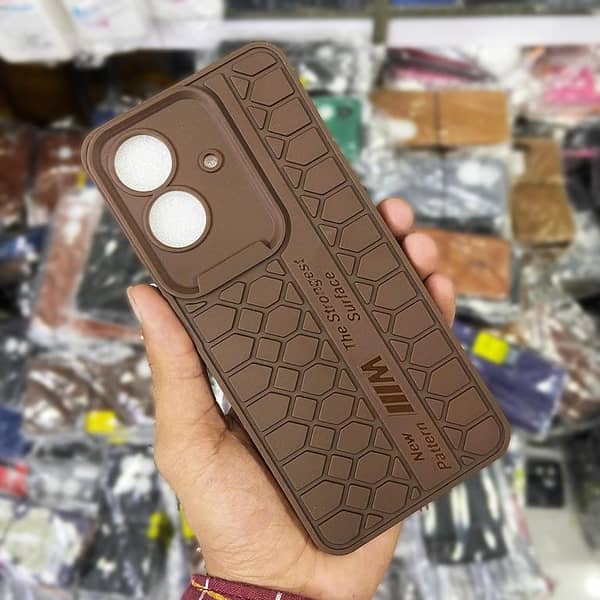 Dark Brown Soft Case for Realme Narzo N61 with Camera Protection
