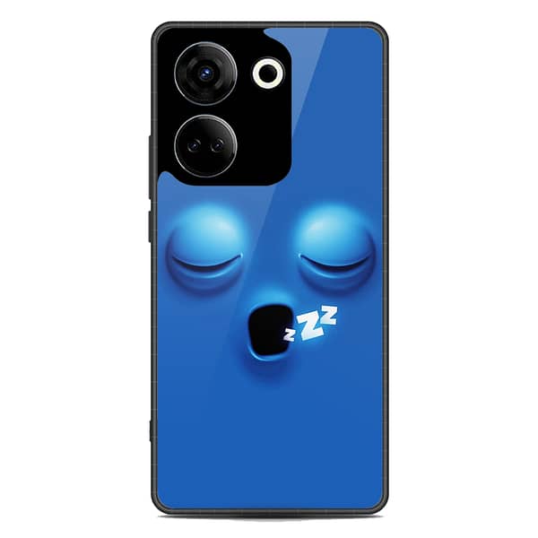 Tecno Camon 20 Pro Premium Printed Glass Case with Soft Border