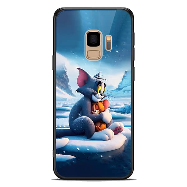 Samsung Galaxy S9 Premium Printed Glass Phone Case with Soft Border