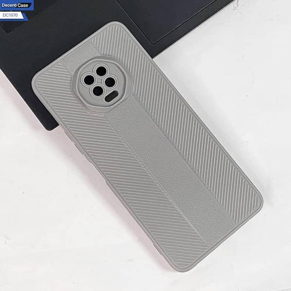 Gray Slim Fit Back Case for Infinix Note 7