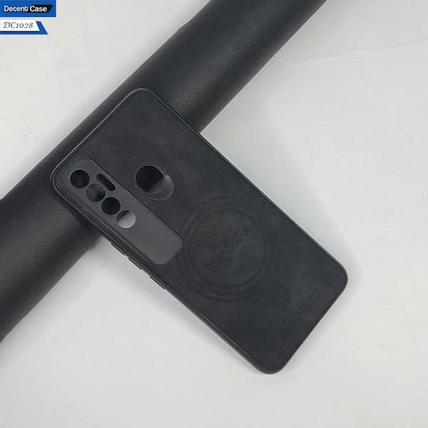 Tecno Spark 7 Pro Soft Leather MagSafe Design Back Cover