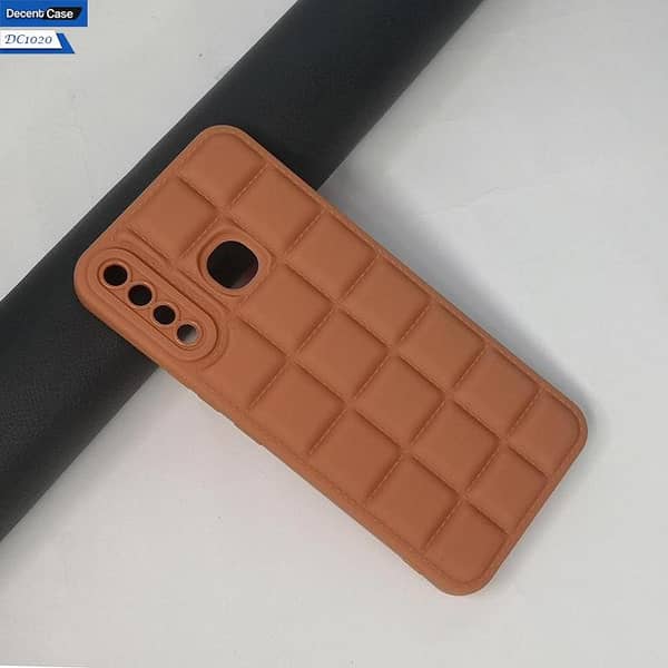 Soft Silicone Cube Puffer Case for Infinix Hot 8