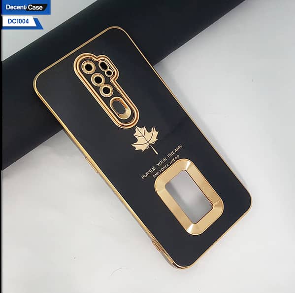 Transparent Case with Electroplating Borders for Oppo A5 2020 - Camera Lens Protection