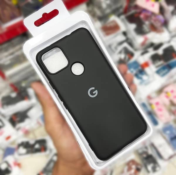 Official Silicone Case for Google Pixel 5a 5G - Black with Logo