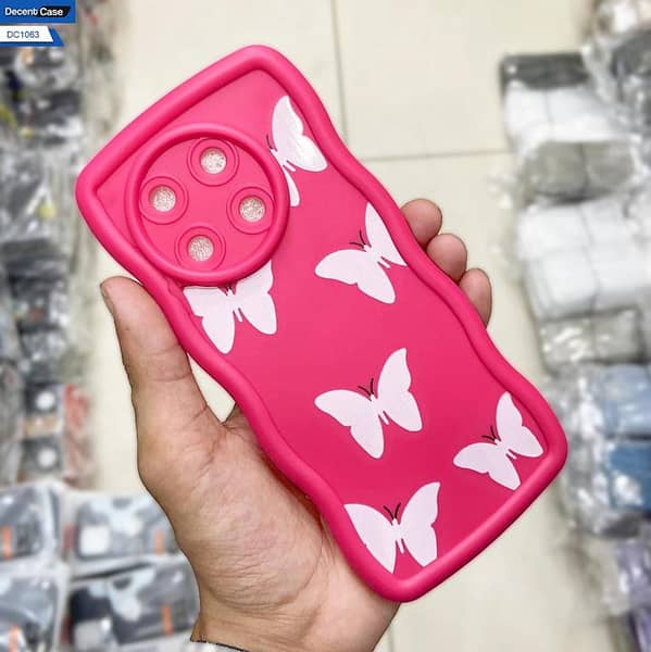 Rose Red Soft Silicone Back Cover for Tecno Camon 30s - Floral Design for Girls