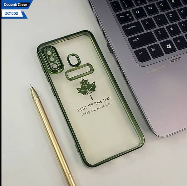 Soft Silicone Case for Samsung Galaxy A20 with Chrome Logo and Electroplating Borders