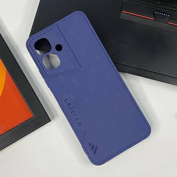 Adidas Gazelle Black Phone Case for Infinix Smart 10 - Blue Cover