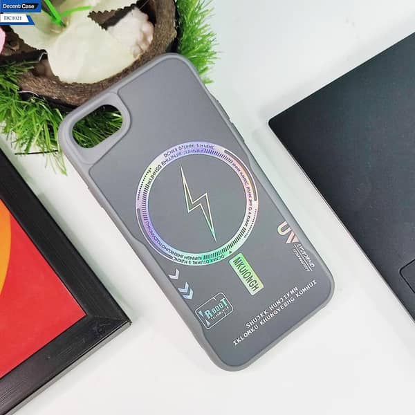 iPhone SE Cover with Megsafe Design and Shiny Back, Soft Border Case for iPhone SE