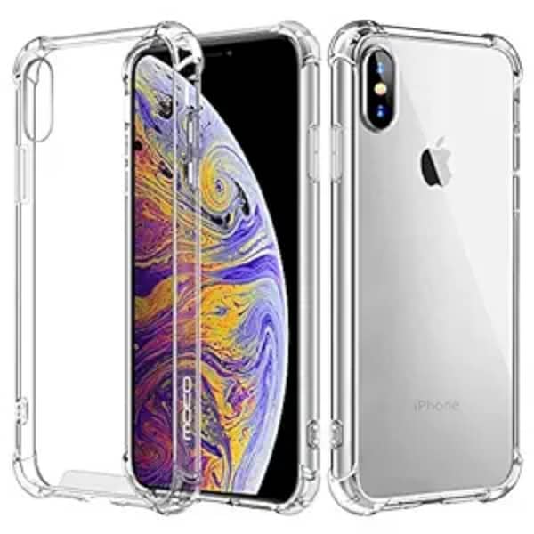 Soft Silicone Transparent Case for iPhone XS / X
