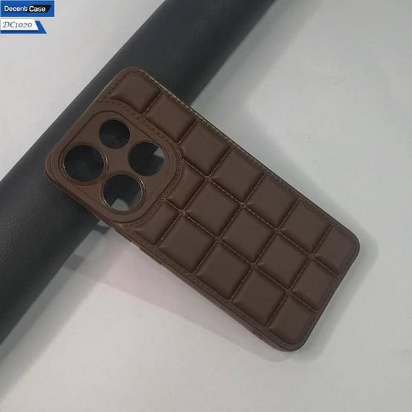 Soft Silicone Cube Puffer Back Case for Infinix Smart 7 Plus