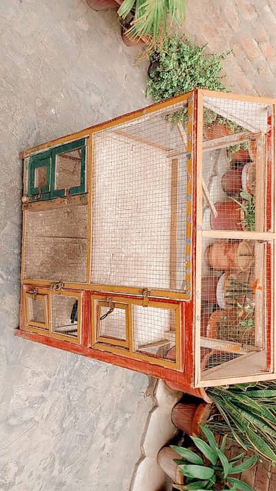 wooden cage
