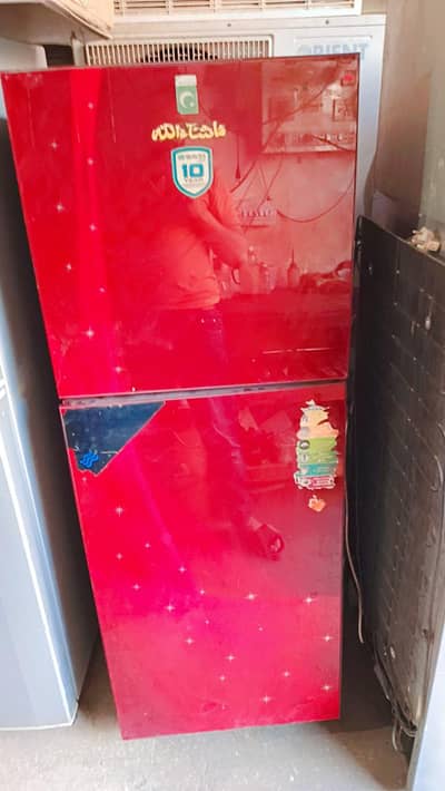 waves glass door refrigerator