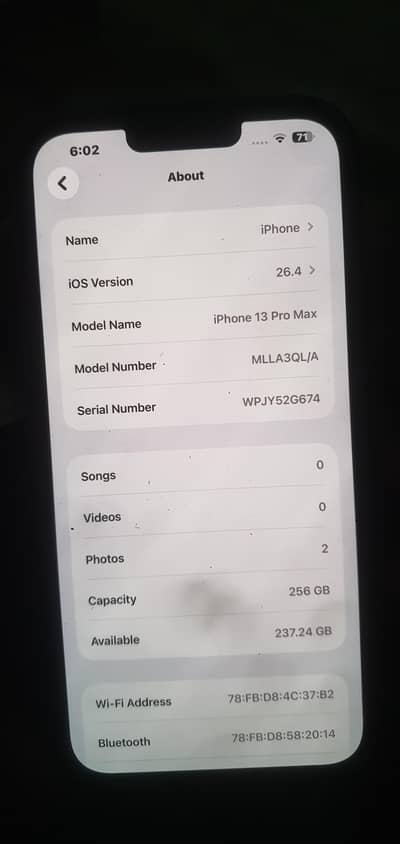 Iphone 13 Pro Max 256GB Non PTA
