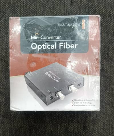 Blackmagic Mini SDI to Fiber Optic Converter Brand New Box Pack