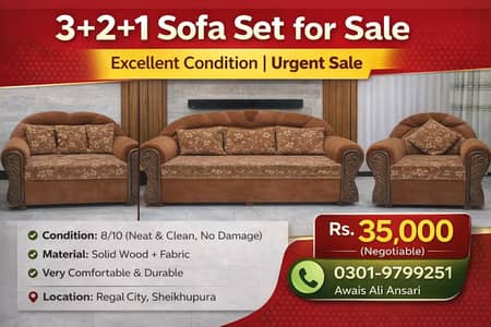 sofa set available 3 ،2 and  1