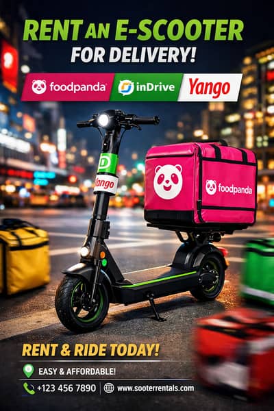 Electric scooter for foodpanda indrive yango
