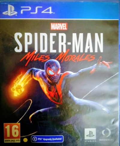 Spider man miles morales ps4 used new condition