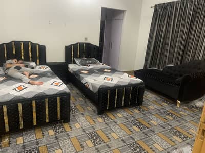 2 single bed 1 dewan sofa 1 dressing