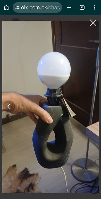 Australian table ball lamp imported with Philips branded bulb