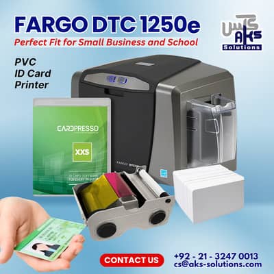Fargo DTC1250e Card Printer | Professional ID Card Printing Solution