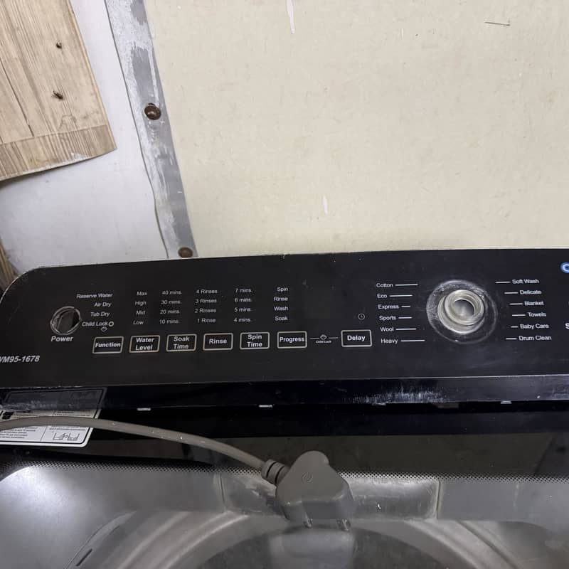 Haier 9KG Fully Automatic Washing Machine Top Load with LED Panel 2