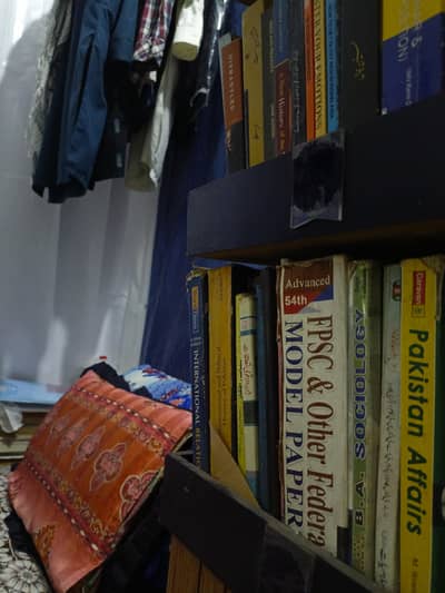 book shelve. A three steps book shelve, for storing books.