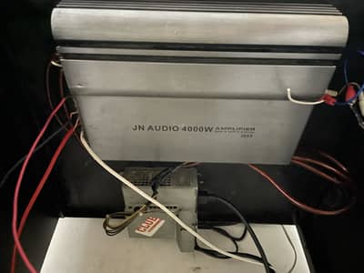 Car sound system subwoofer with amplifier