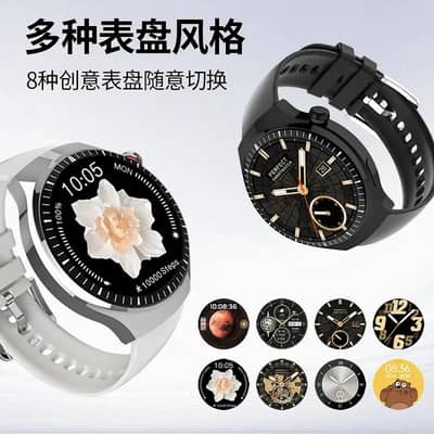 Black smart watch with 10.1 display and 360°ring