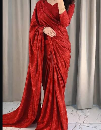 Shimmer Moonlight Saree Arrival / moonlight sarre in red and black