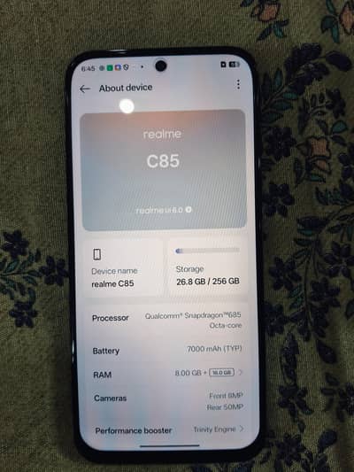 Brand bew Realme C85 available for sale