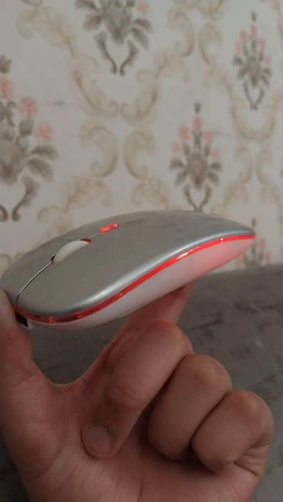 Rechargeable Wireless Mouse–Slim Design–USB Receiver+Charging Cable