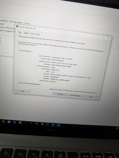 Dell Latitude 5420  core i5 11 generation