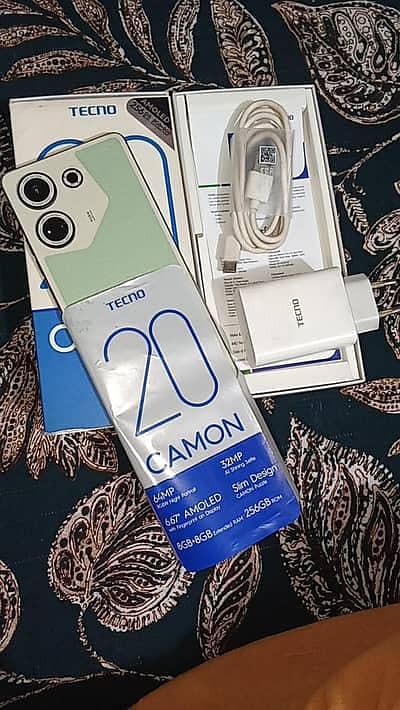 tecno camon 20 full ok new set