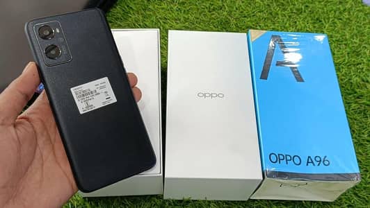 oppo a96 with full box 9.5/10 new condition