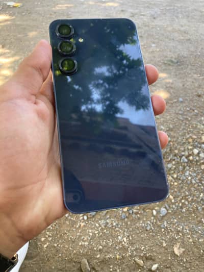 Samsung A55 5g premium phone with blue color