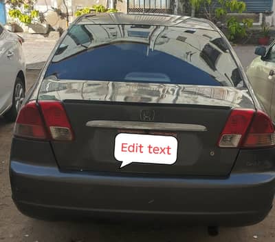 Honda civic vti prosmatic automatic car for sell with sunroof