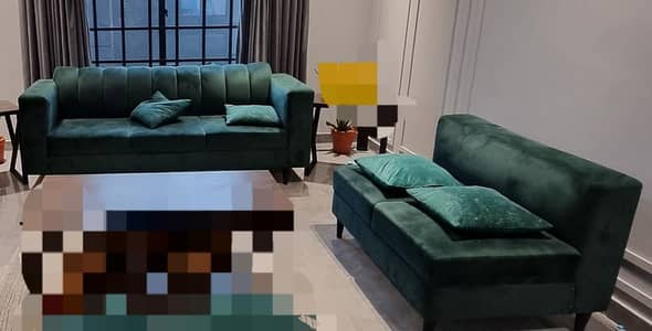 5 Seater Velvet Sofa Set