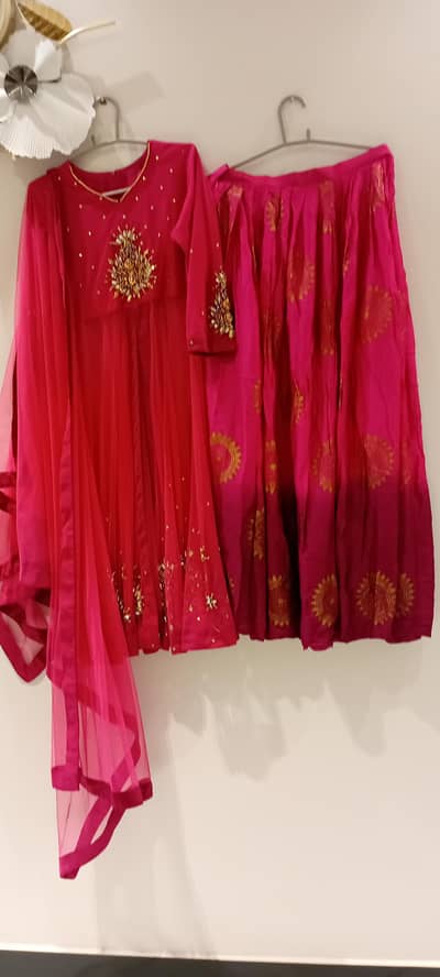 frock with sharara dress