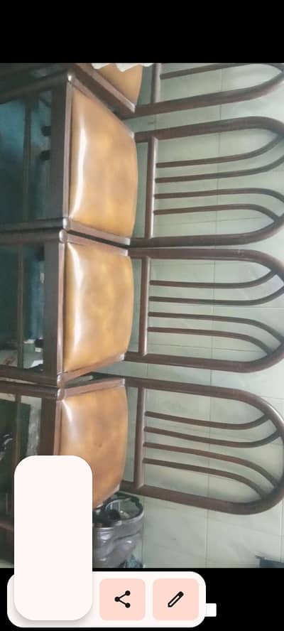 original solid Woden chair and dinning tabl5 piece