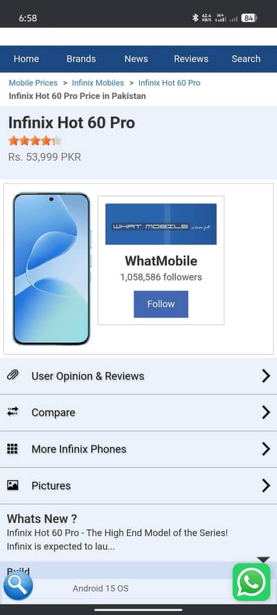 Infinix Hot 60 Pro 8/128