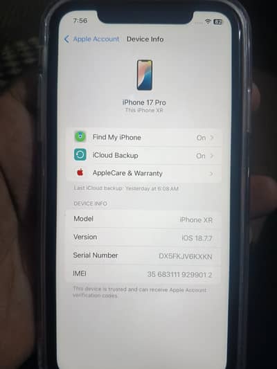 XR converted to 17 pro lush condition
