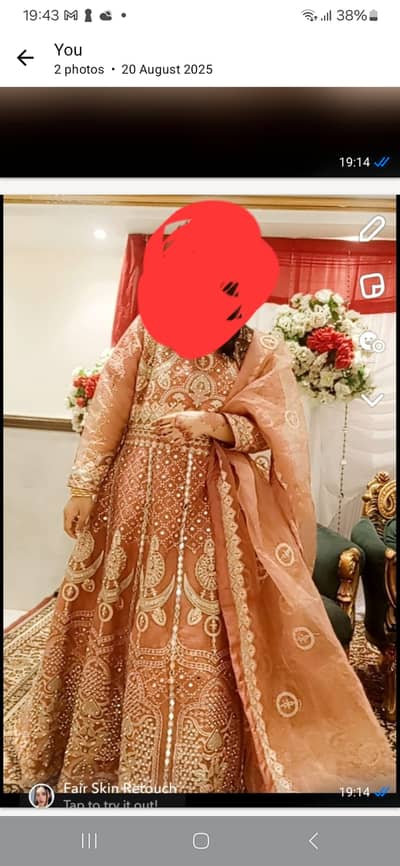 Beautiful heavy emberoided maxi