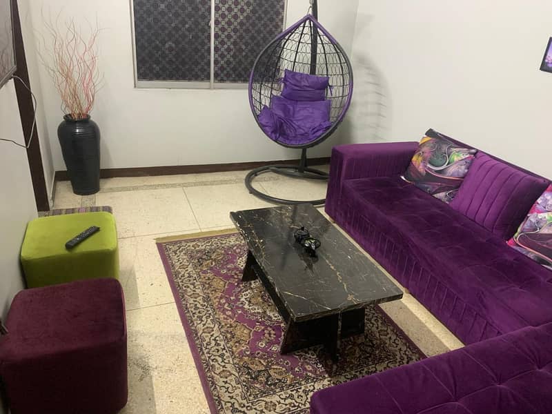 L shape Sofa set and dining table 1