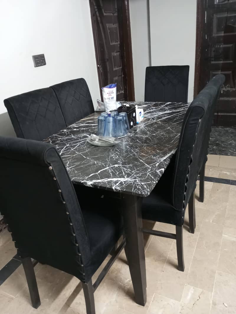 L shape Sofa set and dining table 3