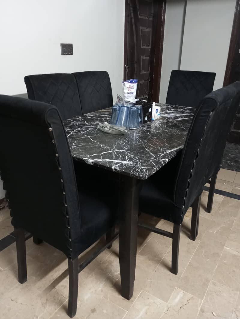 L shape Sofa set and dining table 4