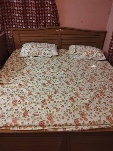 king size double bed without mattress