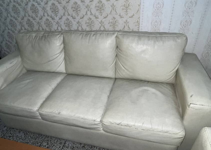 Leather Off White Sofas 5